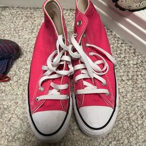 Kids Pink High-Top Sneakers